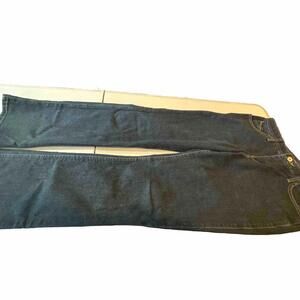 Wrangler Q-Baby Jeans 9/10x32 Dark Wash WRQ20DD No Gap Mid Rise Boot Cowgirl